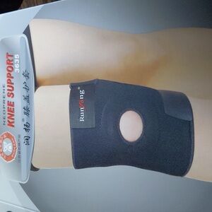2x Knee Brace Womens Support Aid  Open-Patella Stabilizer Breathable Blk